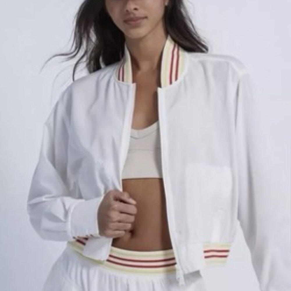 2 pc Set: Free People Top Seed Tennis Jacket and Short Set - Picture 2 of 14